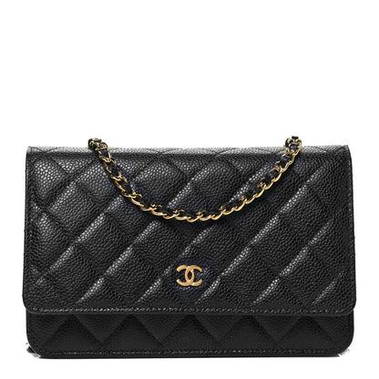 Chanel Caviar Quilted Wallet On Chain WOC Black 1 of 9