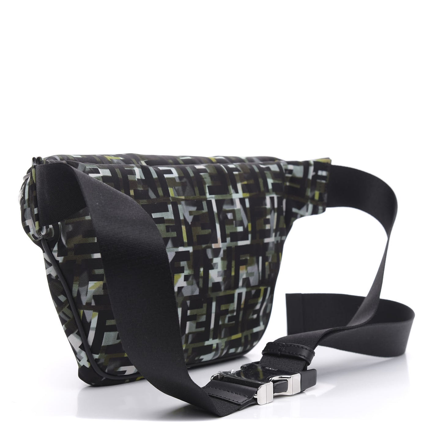 Nylon CamouFF Belt Bag Black Multicolor