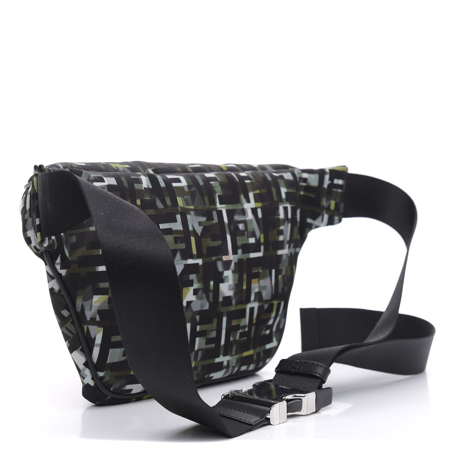 Fendi Nylon CamouFF Belt Bag Black Multicolor 3 of 9