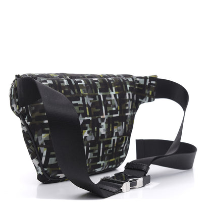 Fendi Nylon CamouFF Belt Bag Black Multicolor 3 of 9
