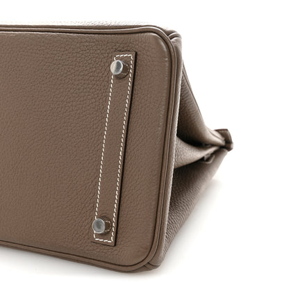 Hermes Taurillon Clemence Birkin 30 Etoupe 10 of 10