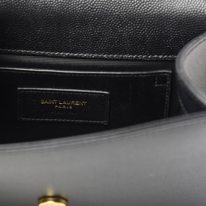 Saint Laurent Grain De Poudre Small Monogram Kate Satchel Black 6 of 10
