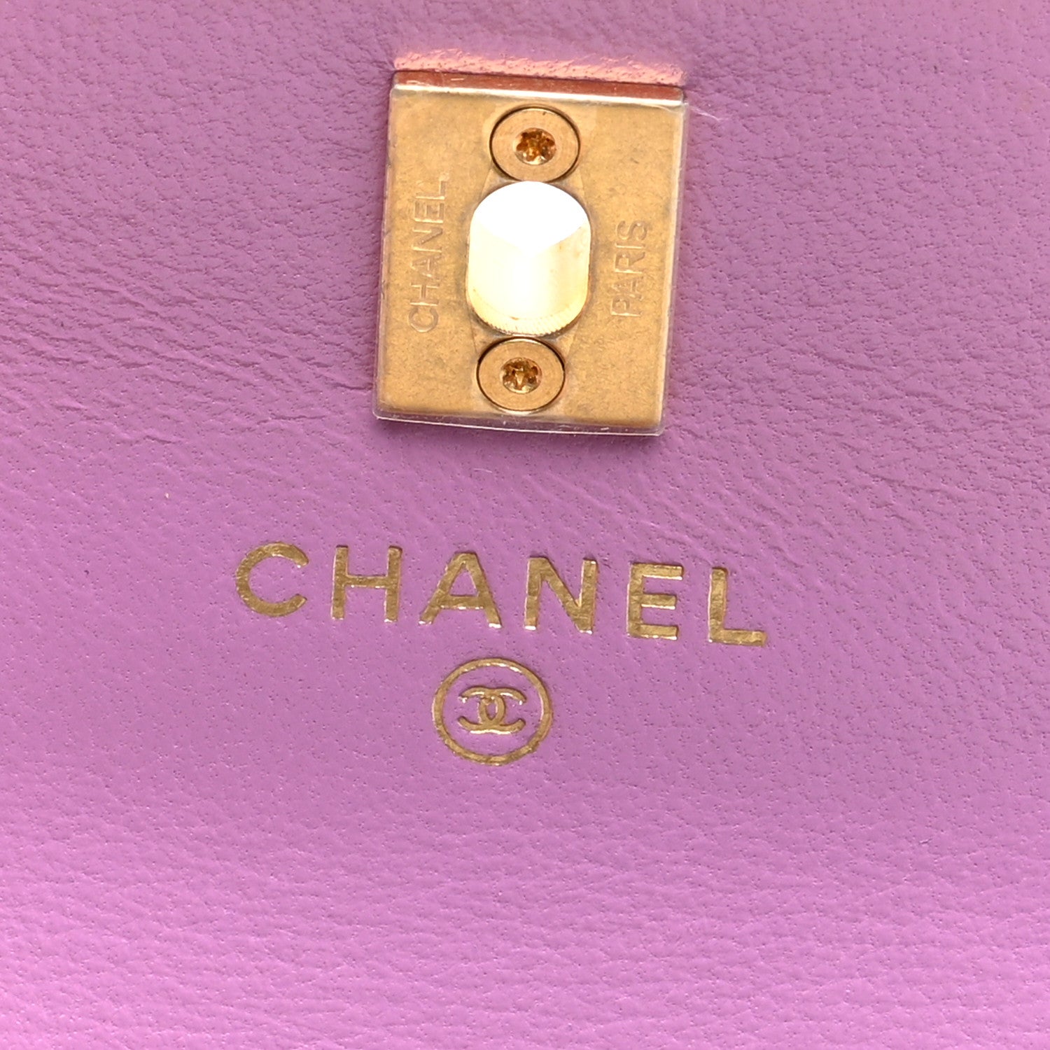 Chanel Lambskin Quilted Pearl Crush Clutch With Chain Purple 6 of 11