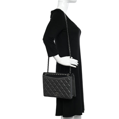 Chanel Metallic Calfskin Quilted Ballerine Flap Silver 2 of 15