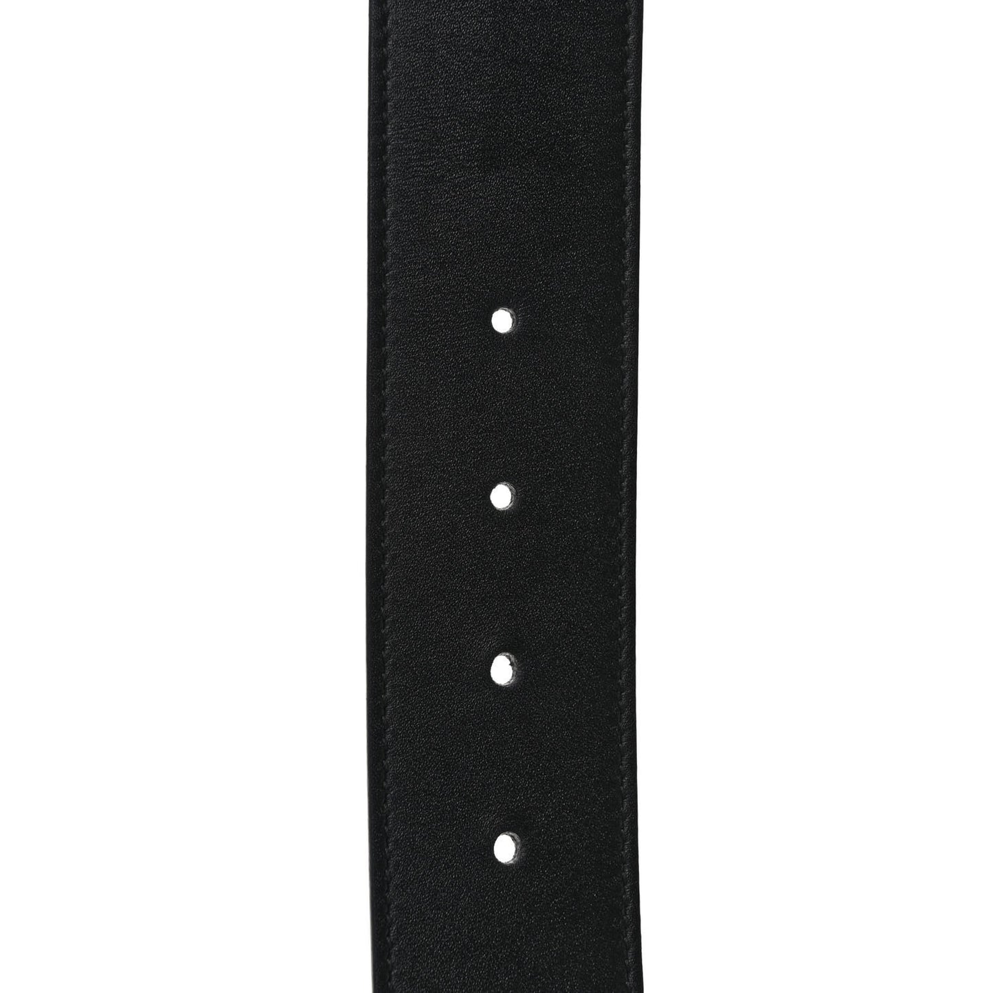 Moon Calfskin Nickel Double G 40mm Belt 90 36 Black