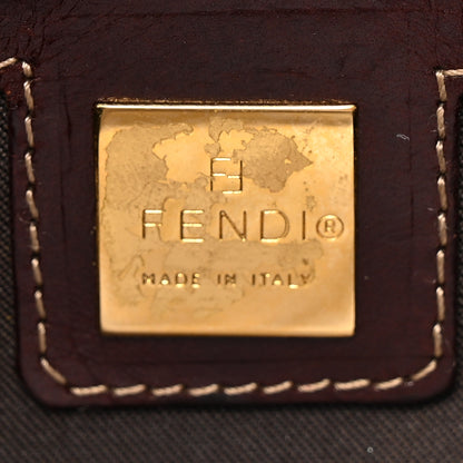 Fendi Vinyl Zucchino Baguette Tobacco 6 of 10
