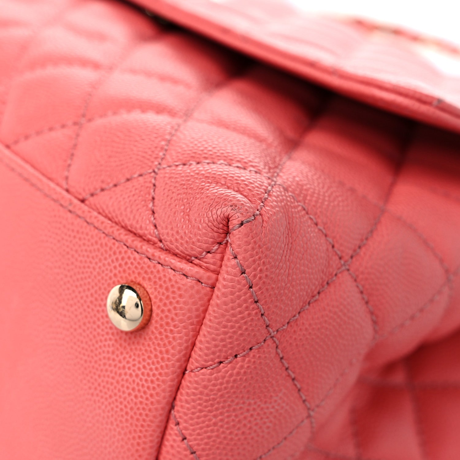 Chanel Caviar Quilted Small Coco Handle Flap Pink 9 of 12