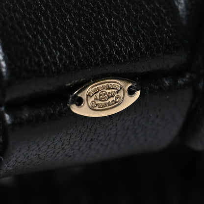 Chanel Lambskin Chain CC Hair Bow Tie Black Gold 3 of 3