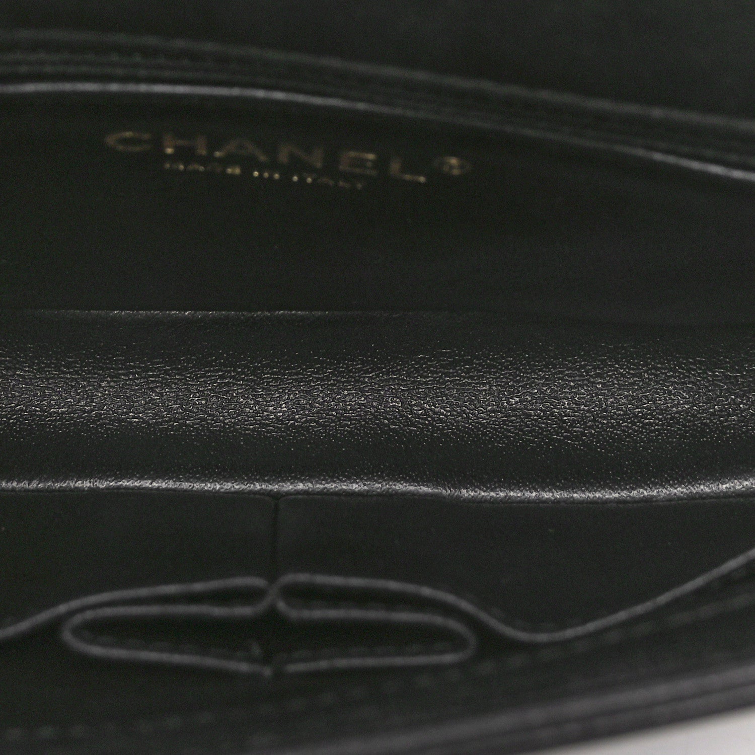 Chanel Lambskin Reversed Chevron Quilted Flap Black 5 of 10