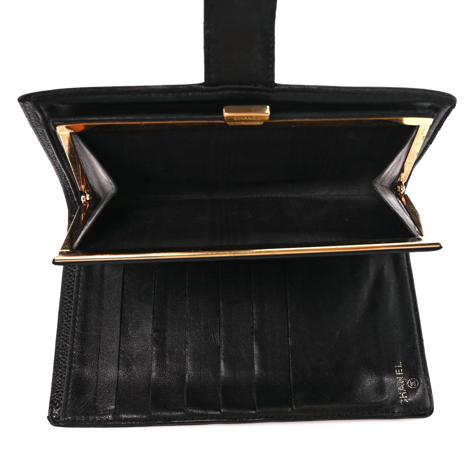 Chanel Caviar Timeless CC French Wallet Black 5 of 14