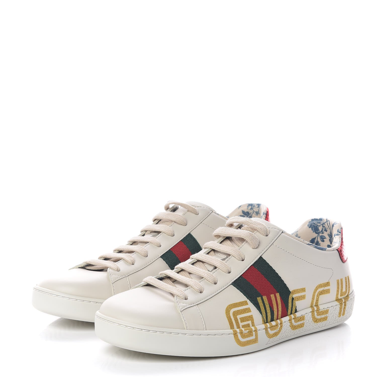 Gucci X SEGA Calfskin Ayers Web Guccy Womens Ace Sneakers 39 White 3 of 9