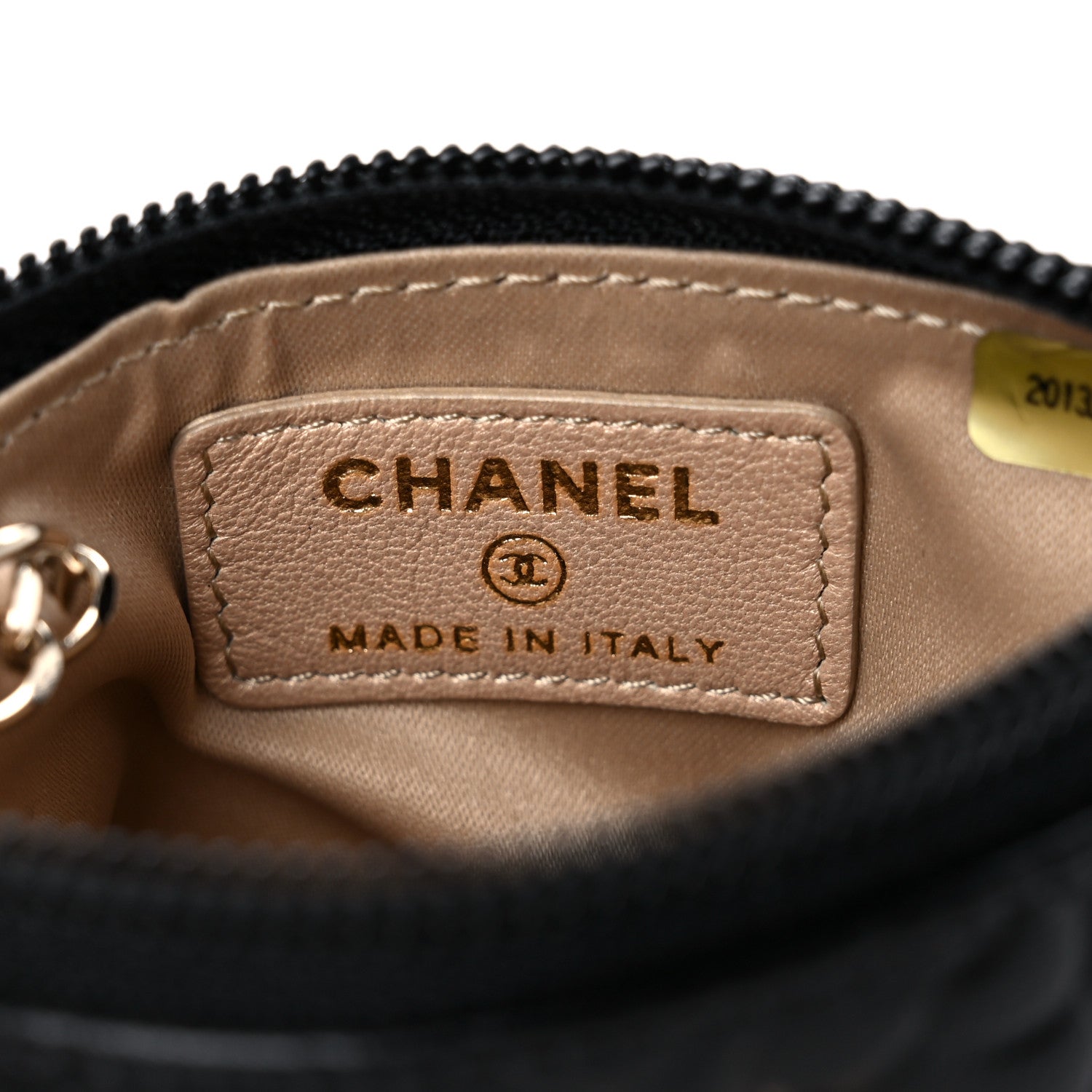 Chanel Lambskin Camellia Embossed Key Holder Case Black 6 of 10