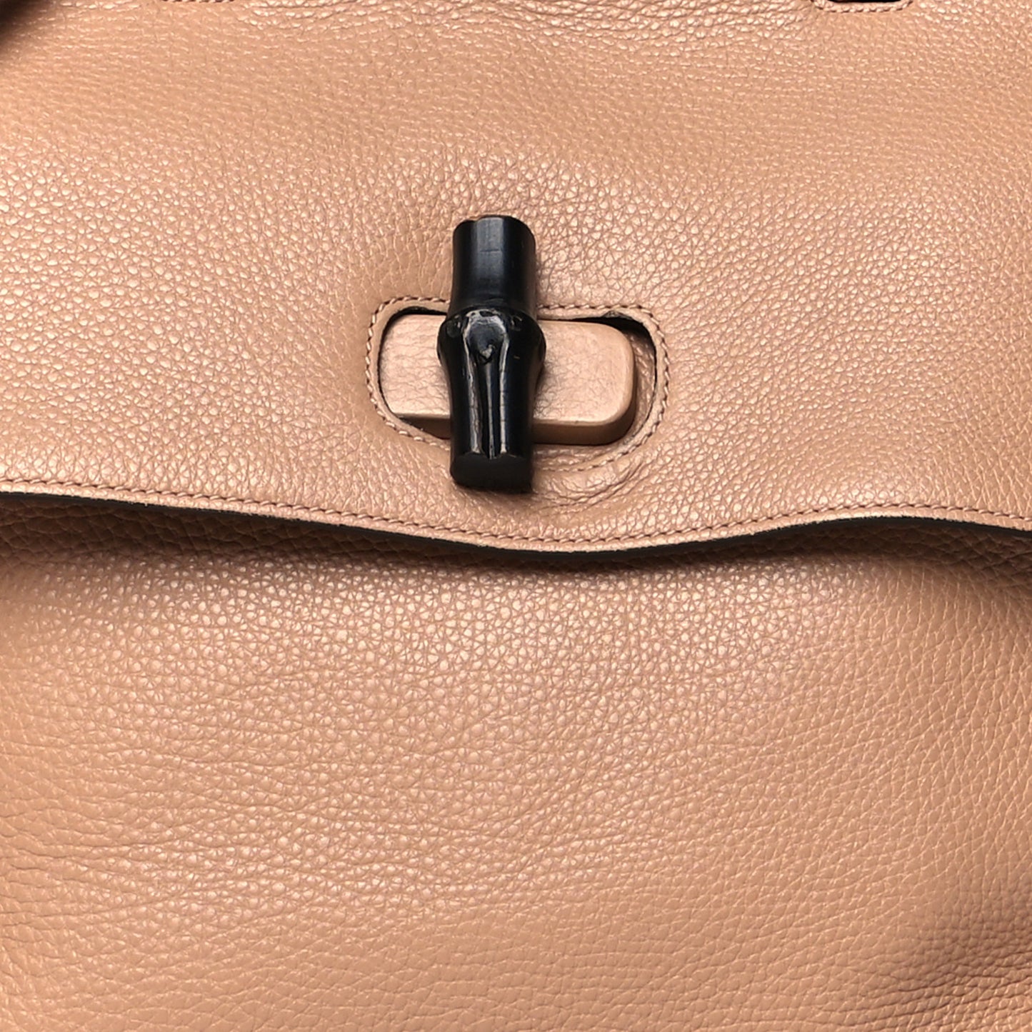 Cellarius Calfskin Large Bamboo Daily Top Handle Bag Camelia