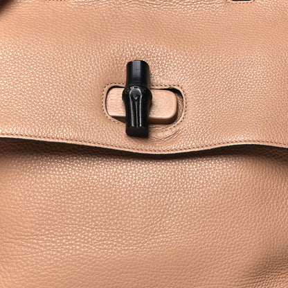 Gucci Cellarius Calfskin Large Bamboo Daily Top Handle Bag Camelia 7 of 12