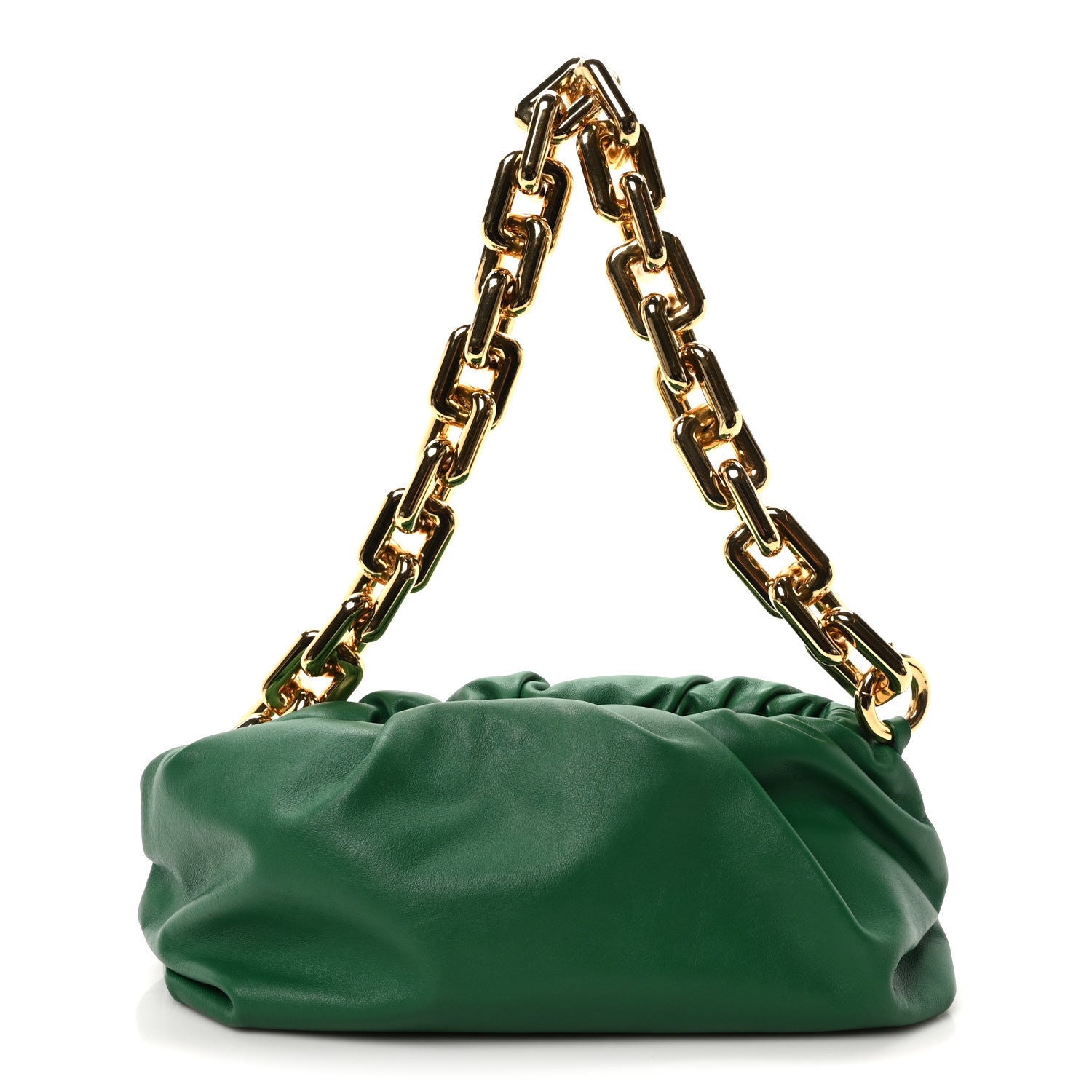 Bottega Veneta Calfskin The Pouch Chain Mallard 1 of 9