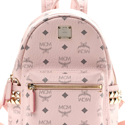 MCM Visetos Outline Stud Mini Stark Backpack Soft Pink 7 of 10