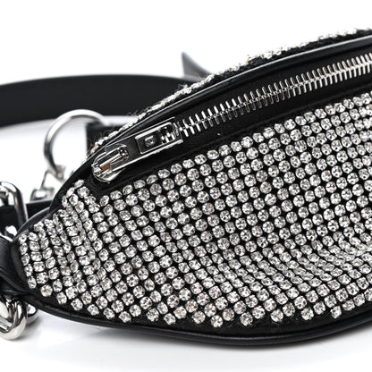 Alexander Wang Rhinestone Mesh Mini Attica Belt Bag Black 7 of 8