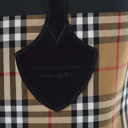 Burberry Vintage Check Medium The Giant Reversible Tote Antique Yellow Bright Red 11 of 15