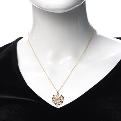 Tiffany 18K Yellow Gold Small Paloma Picasso Olive Leaf Pendant Necklace 2 of 6