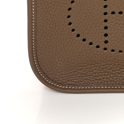 Hermes Taurillon Clemence Amazone Evelyne TPM Etoupe Bleu Indigo 11 of 12