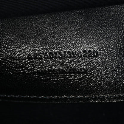 Saint Laurent Grain De Poudre West Hollywood Monogram Fold Over Clutch Black 7 of 7