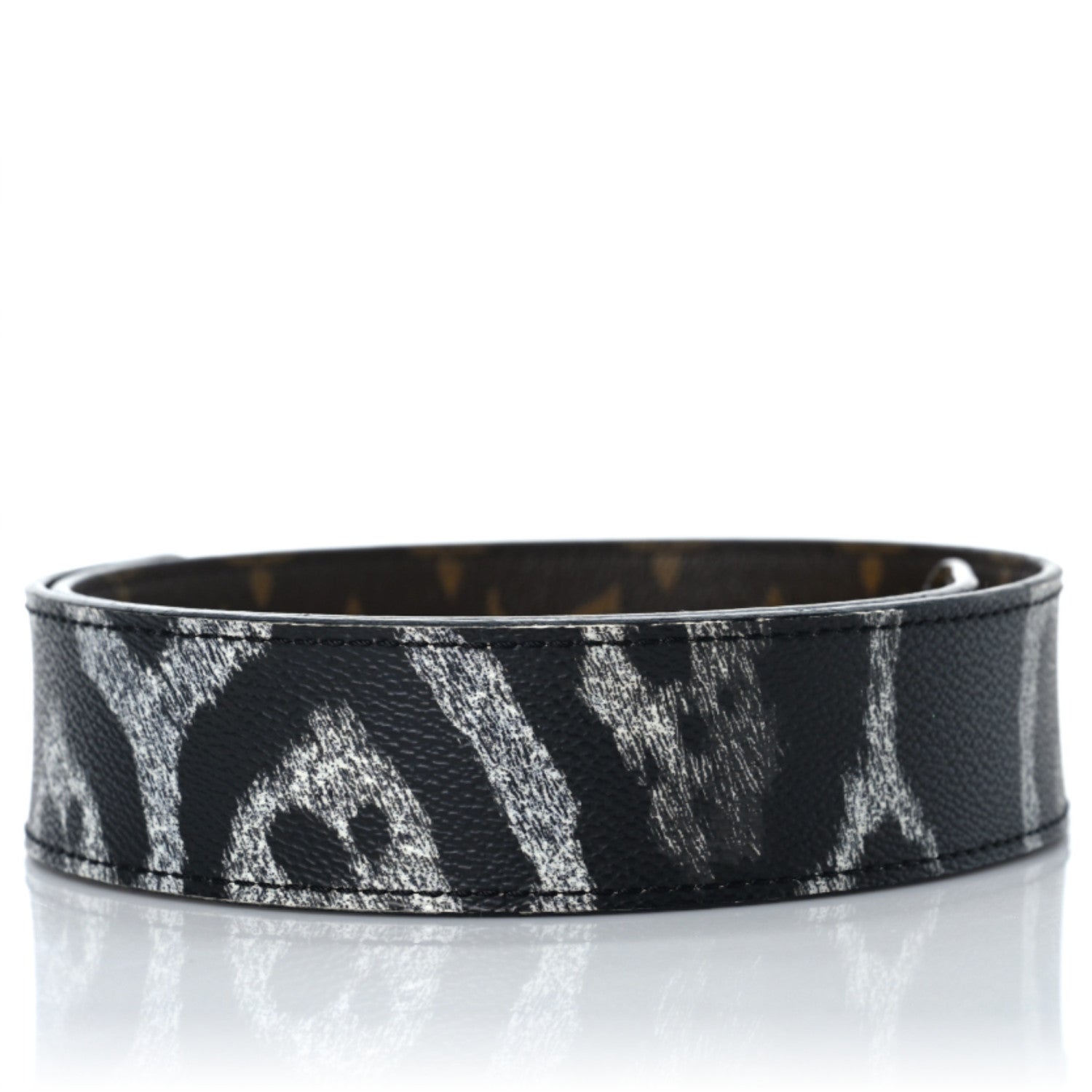 Louis Vuitton Monogram Animal Bandouliere Shoulder Strap Grey 2 of 5