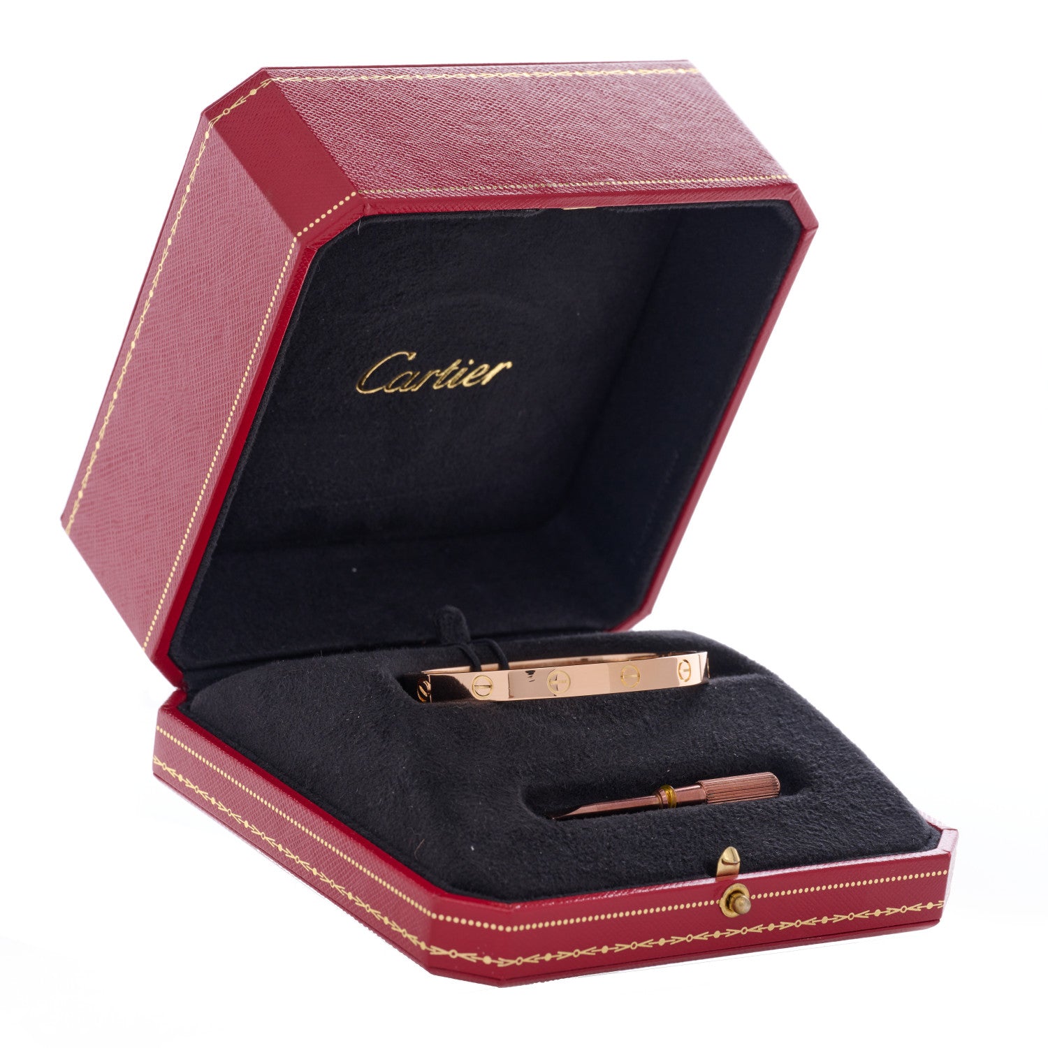 Cartier 18K Pink Gold LOVE Bracelet 17 5 of 5