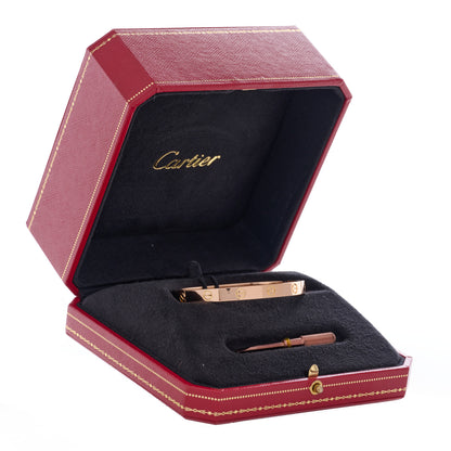 Cartier 18K Pink Gold LOVE Bracelet 17 5 of 5