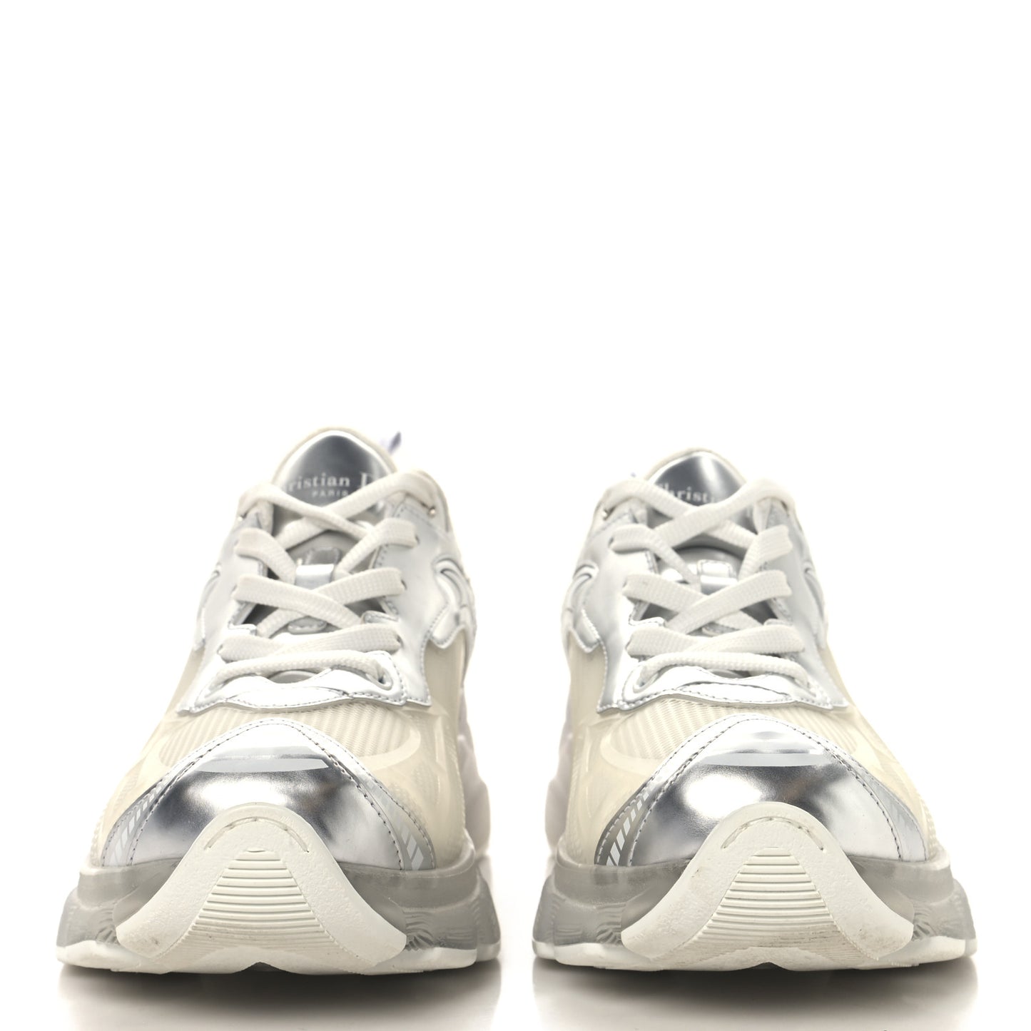 Matte Technical Fabric Mesh Dior Vibe Sneakers 39 White Silver