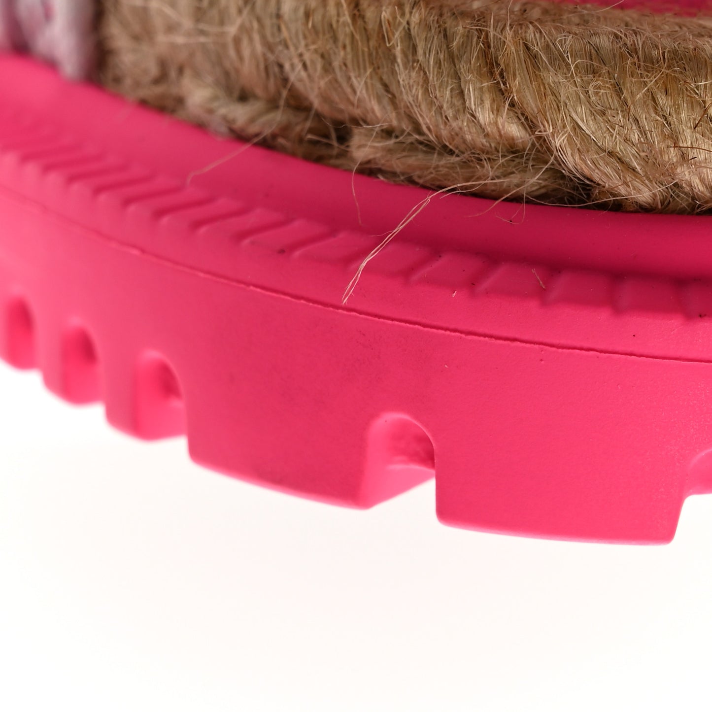 Technical Knit Jute Dioract 10mm Sandals 39 White Fuchsia