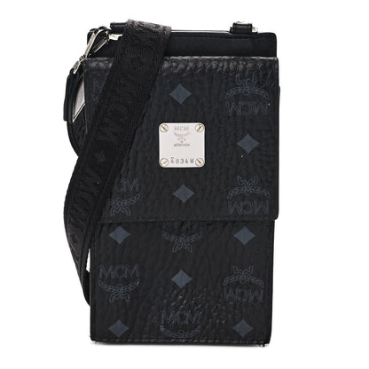 MCM Visetos Geo Phone Case Crossbody Black 1 of 12