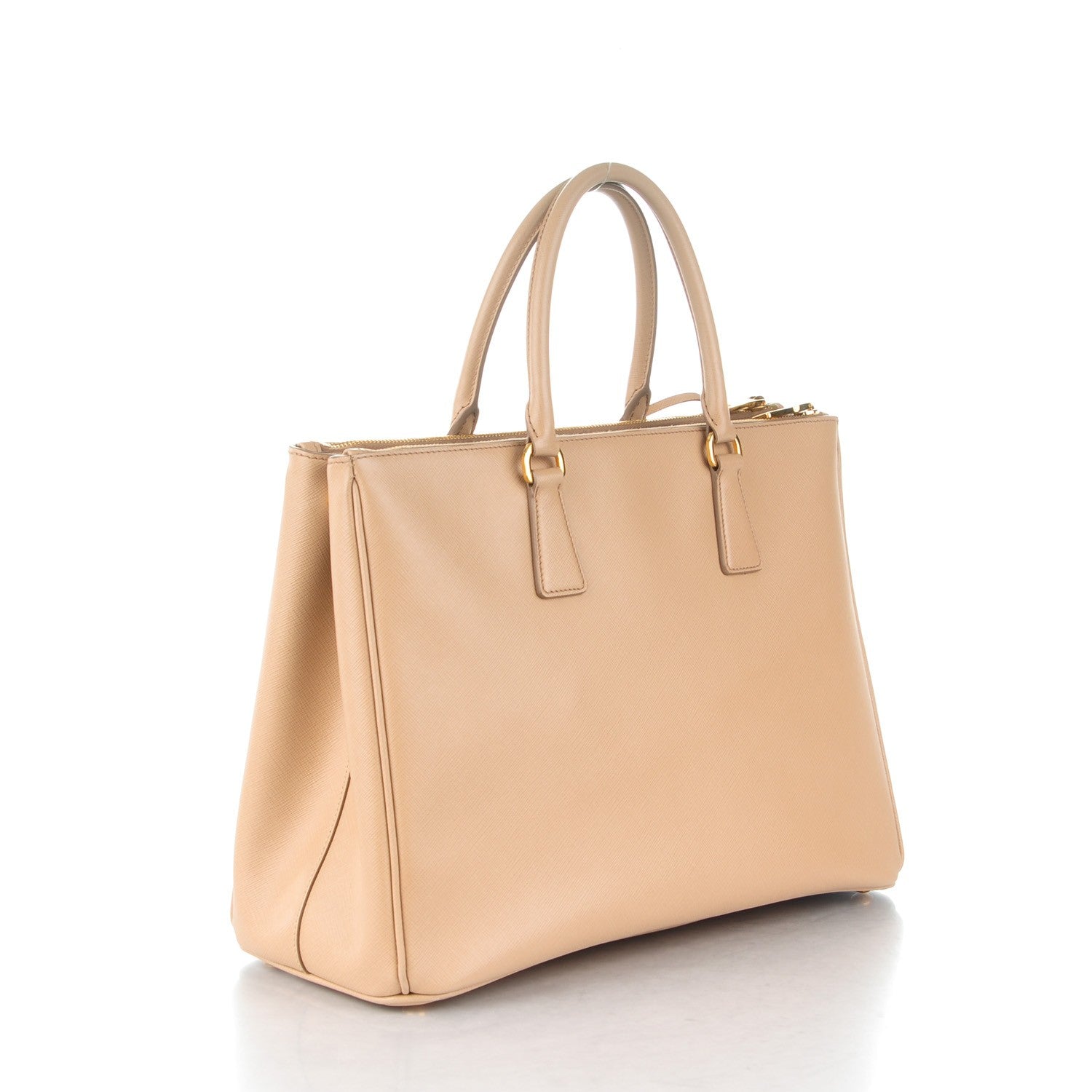 Prada Saffiano Large Galleria Double Zip Tote Sabbia 3 of 8