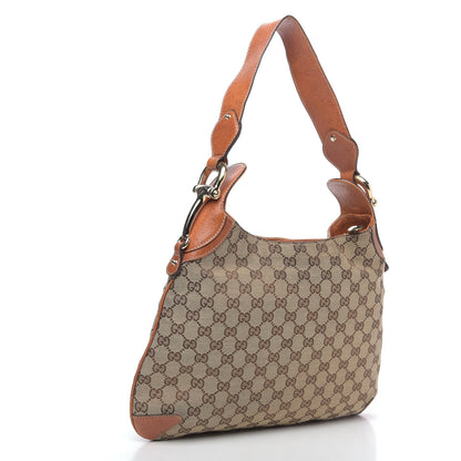Gucci Monogram Creole Hobo Tobacco 3 of 12