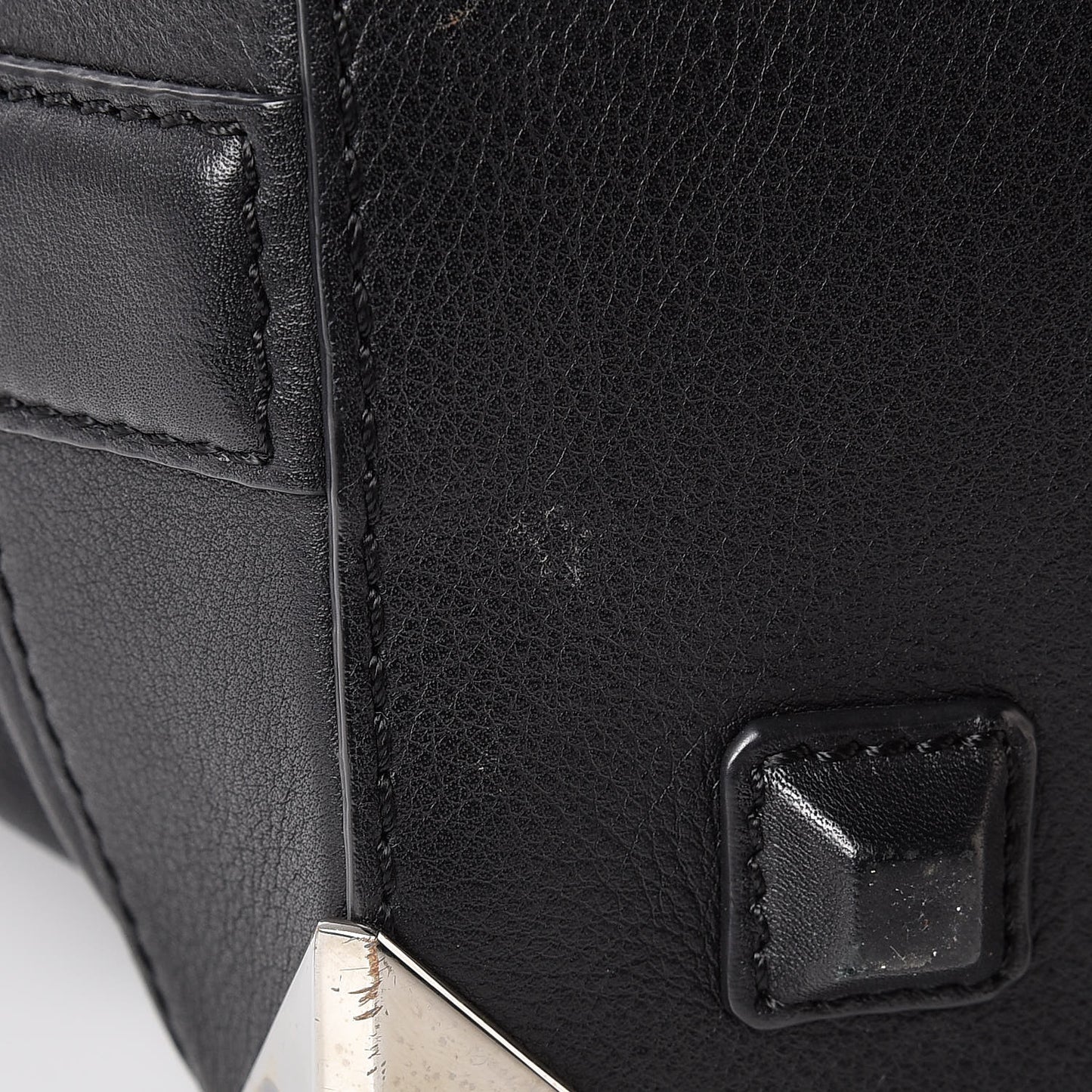 Calfskin Robyn Drawstring Hobo Black