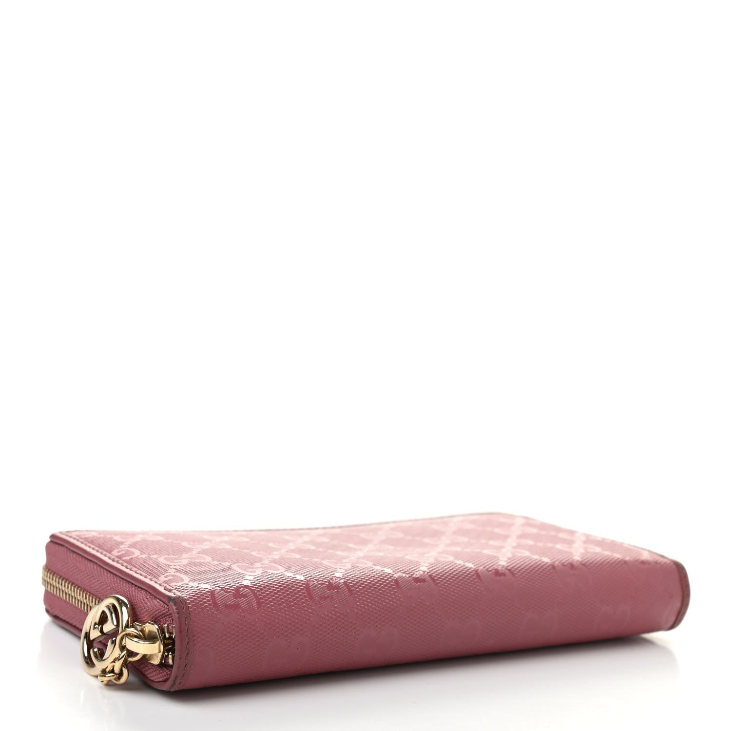 Gucci Imprime Monogram GG Pierce Zip Around Wallet Vintage Rose 4 of 14
