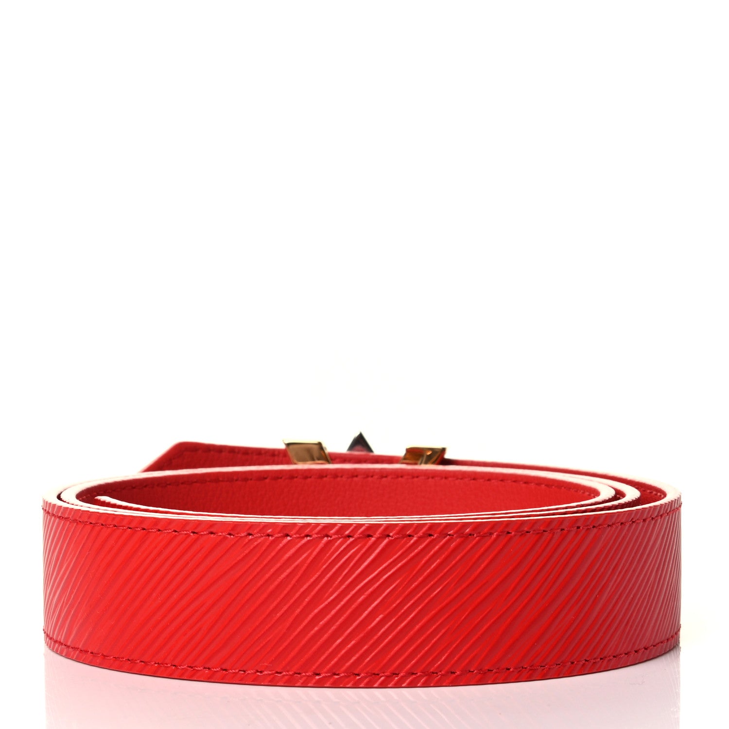 Louis Vuitton Epi 30mm LV Twist Belt 85 34 Coquelicot 2 of 4