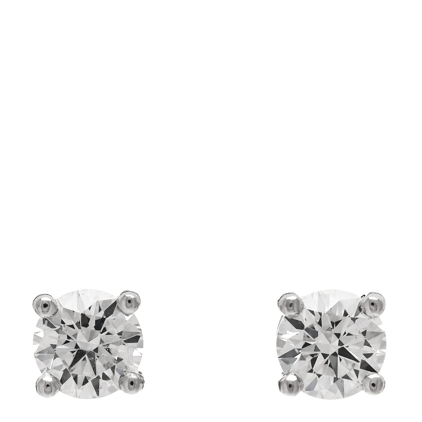 Platinum Diamond .34ctw Solitaire Earrings