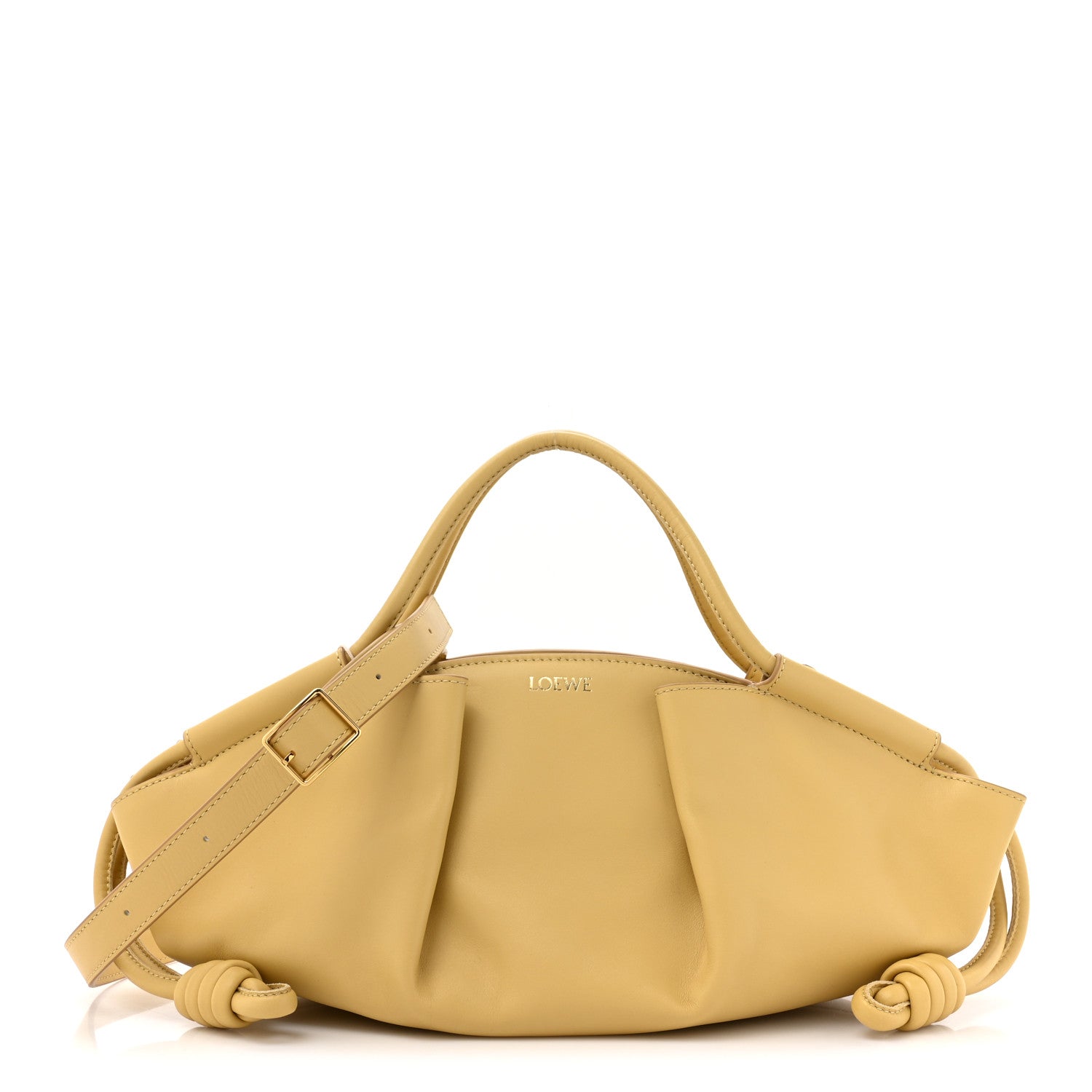 Loewe Shiny Nappa Calfskin Paseo Bag Dark Butter 1 of 10