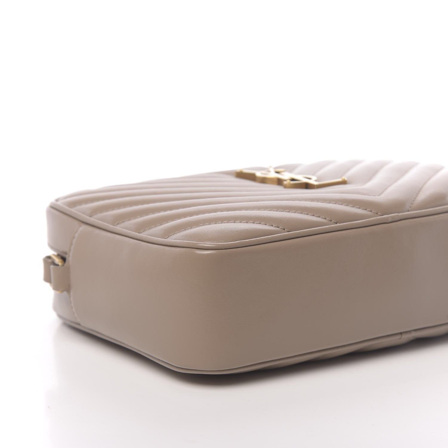 Saint Laurent Calfskin Matelasse Monogram Lou Camera Bag Dusty Grey 8 of 14