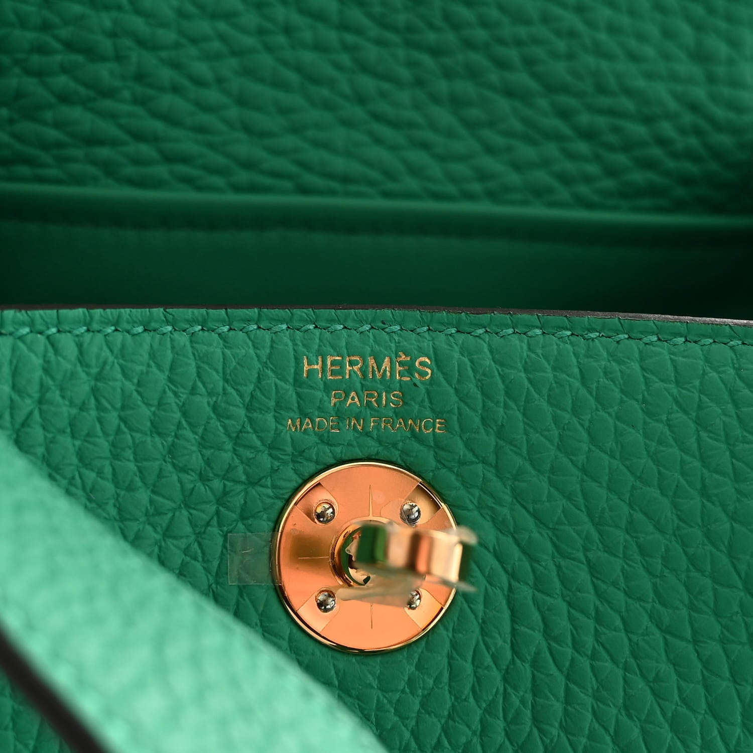 Hermes Taurillon Clemence Mini Lindy 20 Menthe 6 of 10
