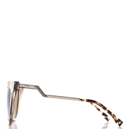 Fendi Iridia Cat Eye Sunglasses FF 0060/S Light Golden 3 of 7