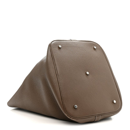 Hermes Taurillon Clemence Picotin Lock TGM Etoupe 7 of 31