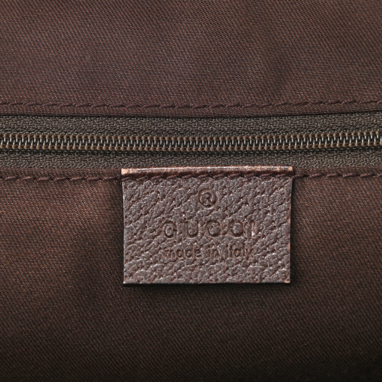 Monogram Medium Abbey Tote Dark Brown