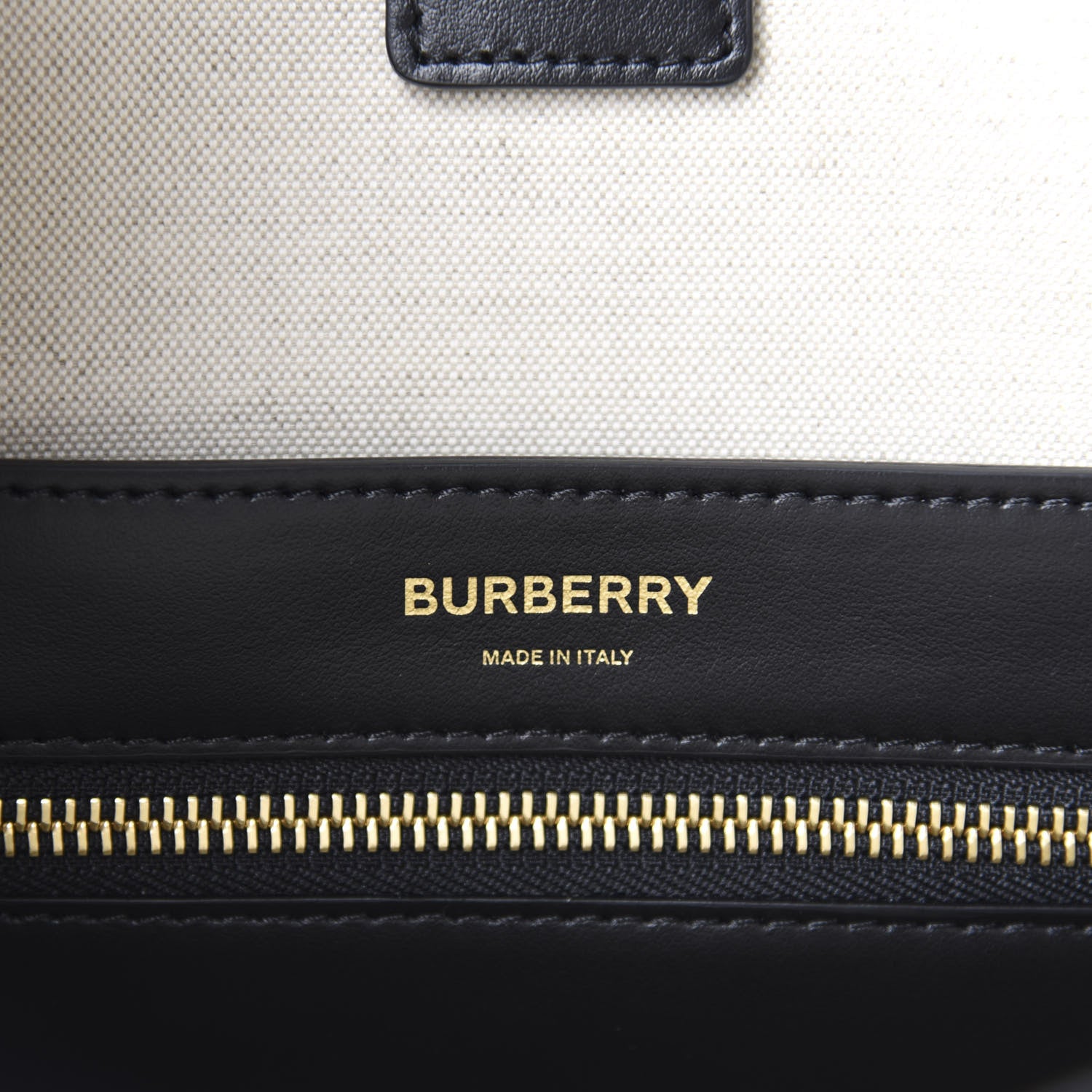 Burberry Calfskin Woven Vintage Check East West Book Tote 8 of 9
