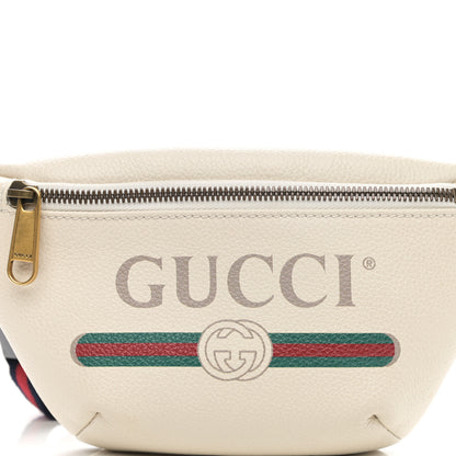 Gucci Grained Calfskin Small Logo Belt Bag White 8 of 11