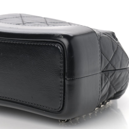 Chanel Aged Calfskin Quilted Small Gabrielle Backpack Black 10 of 13