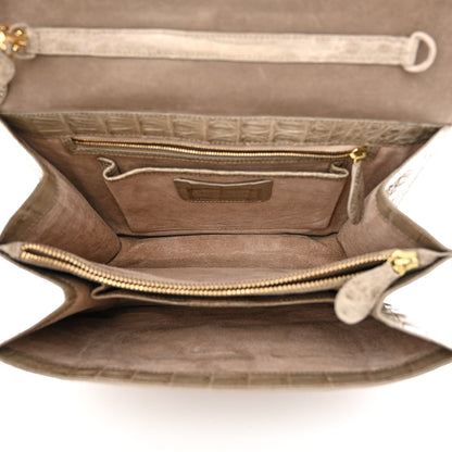 Nancy Gonzalez Crocodile Crossbody Bag Taupe 5 of 10