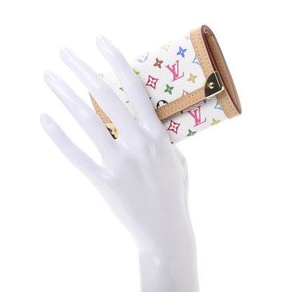Louis Vuitton Monogram Multicolor Porte-Monnaie Plat Coin Purse White 2 of 8