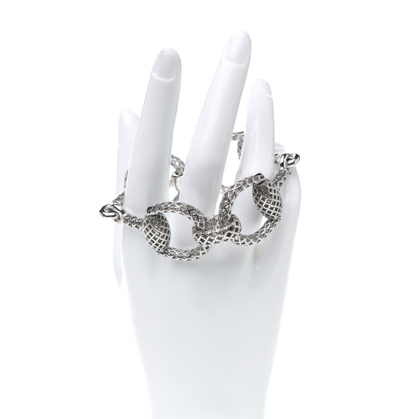 Sterling Silver Horsebit Diamantissima Bracelet
