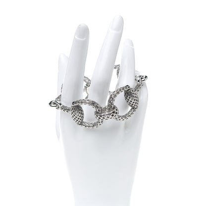 Gucci Sterling Silver Horsebit Diamantissima Bracelet 2 of 3